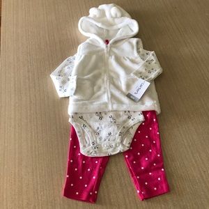 Baby Girl Carter’s 3 pc Outfit Christmas Winter